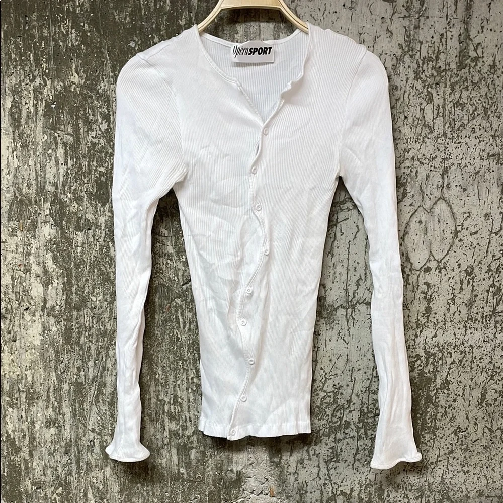 White asymmetrical cardigan sweater - Picture 4 of 7